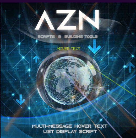Second Life Marketplace MultiMessage Hover Text List Display Script